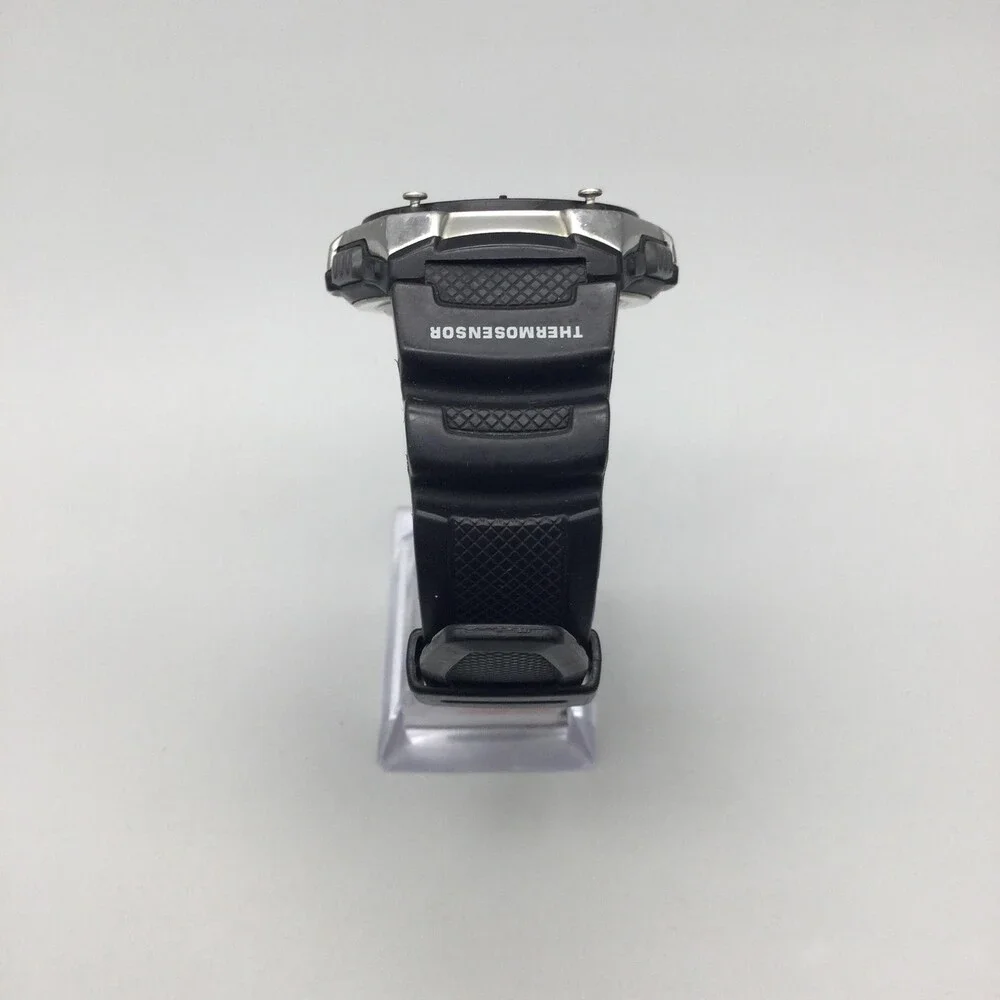 Casio 5056 AQW-101 Mens Watch 45mm Gray Ana-Digi Thermosensor 200M New Battery